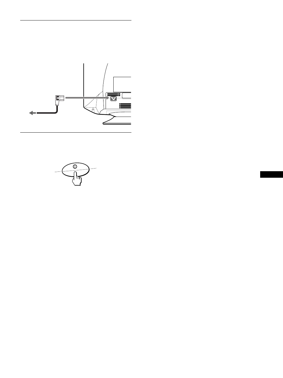 Étape 2:raccordez le cordon d’alimentation secteur | Sony CPD-G520 User Manual | Page 27 / 64