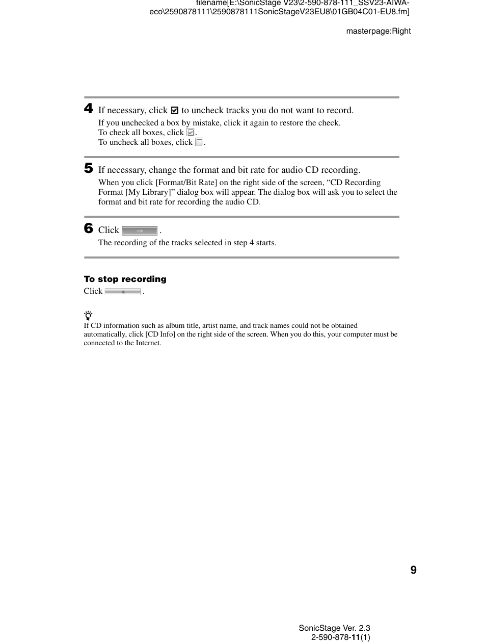 Sony VGF-AP1L User Manual | Page 9 / 20