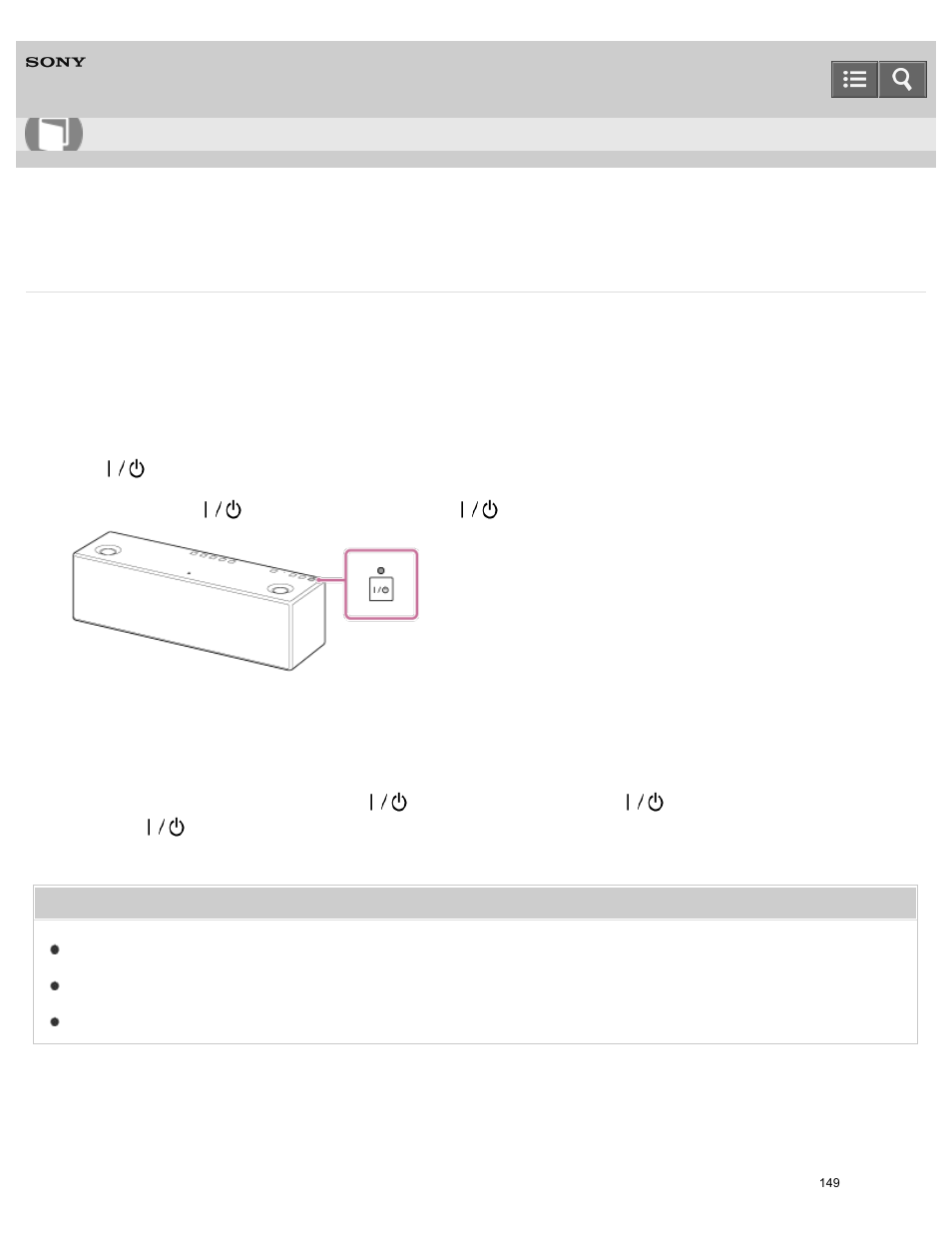 Using the bluetooth/network standby function, Help guide | Sony SRS-X9 User Manual | Page 162 / 349