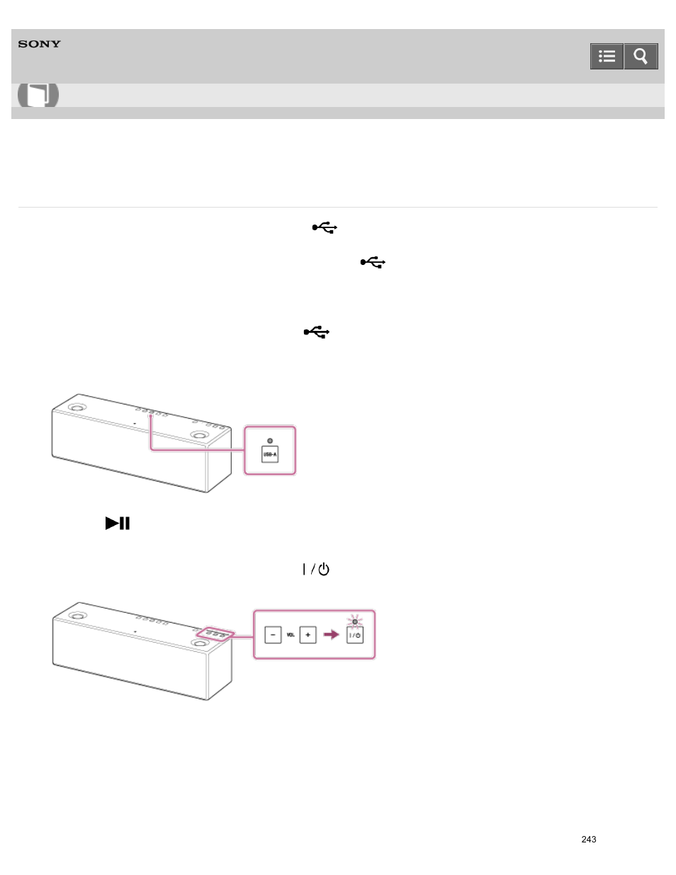 Listening to music on a usb flash drive, Help guide | Sony SRS-X9 User Manual | Page 256 / 349