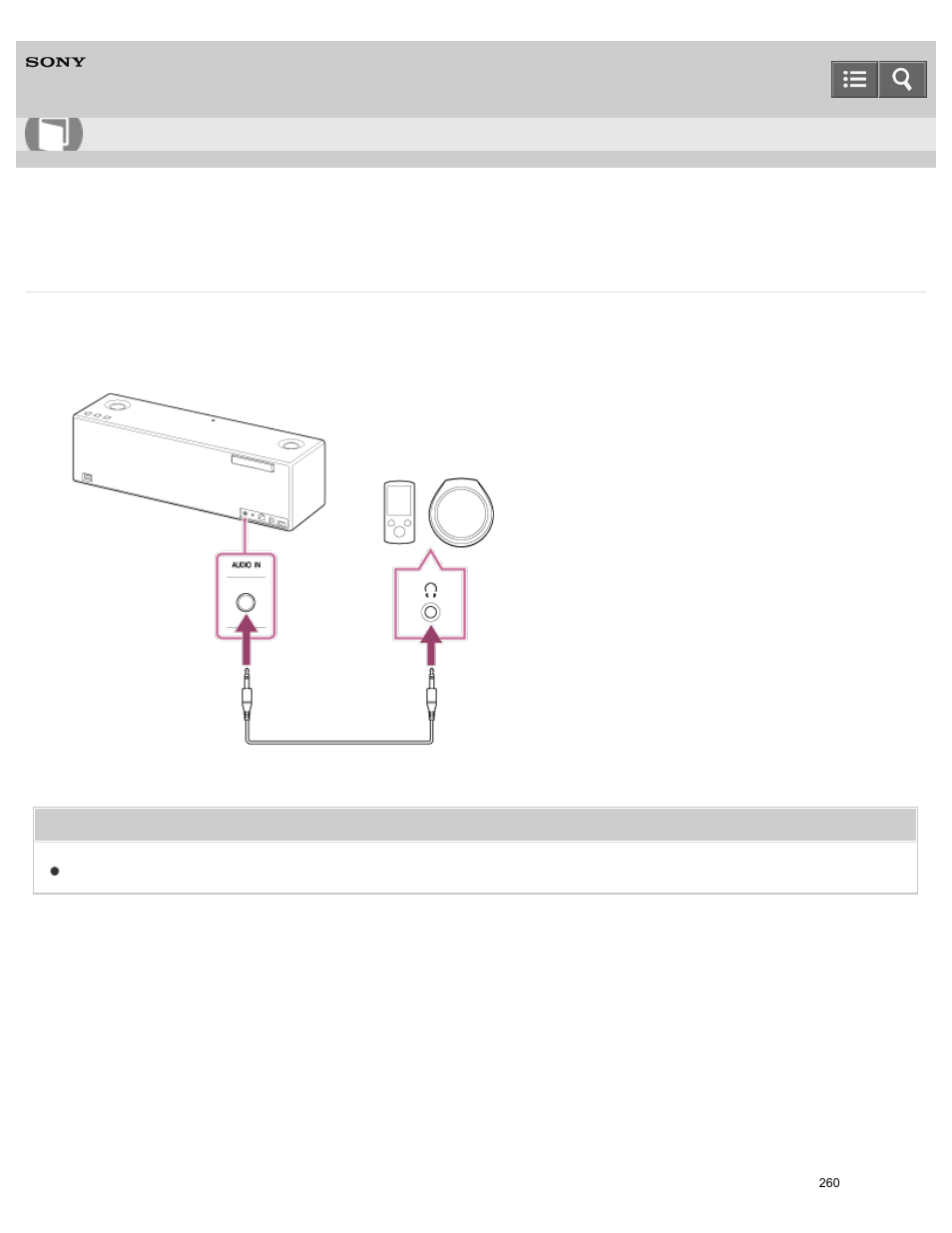 Connecting to a portable audio device, etc, Help guide | Sony SRS-X9 User Manual | Page 273 / 349