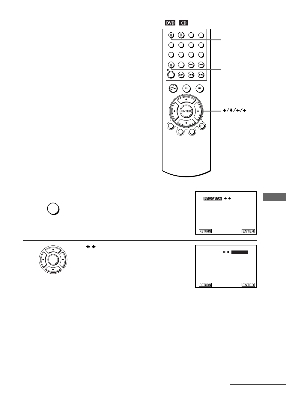 Playing in random order (random play) | Sony SLV-D100 User Manual | Page 67 / 104