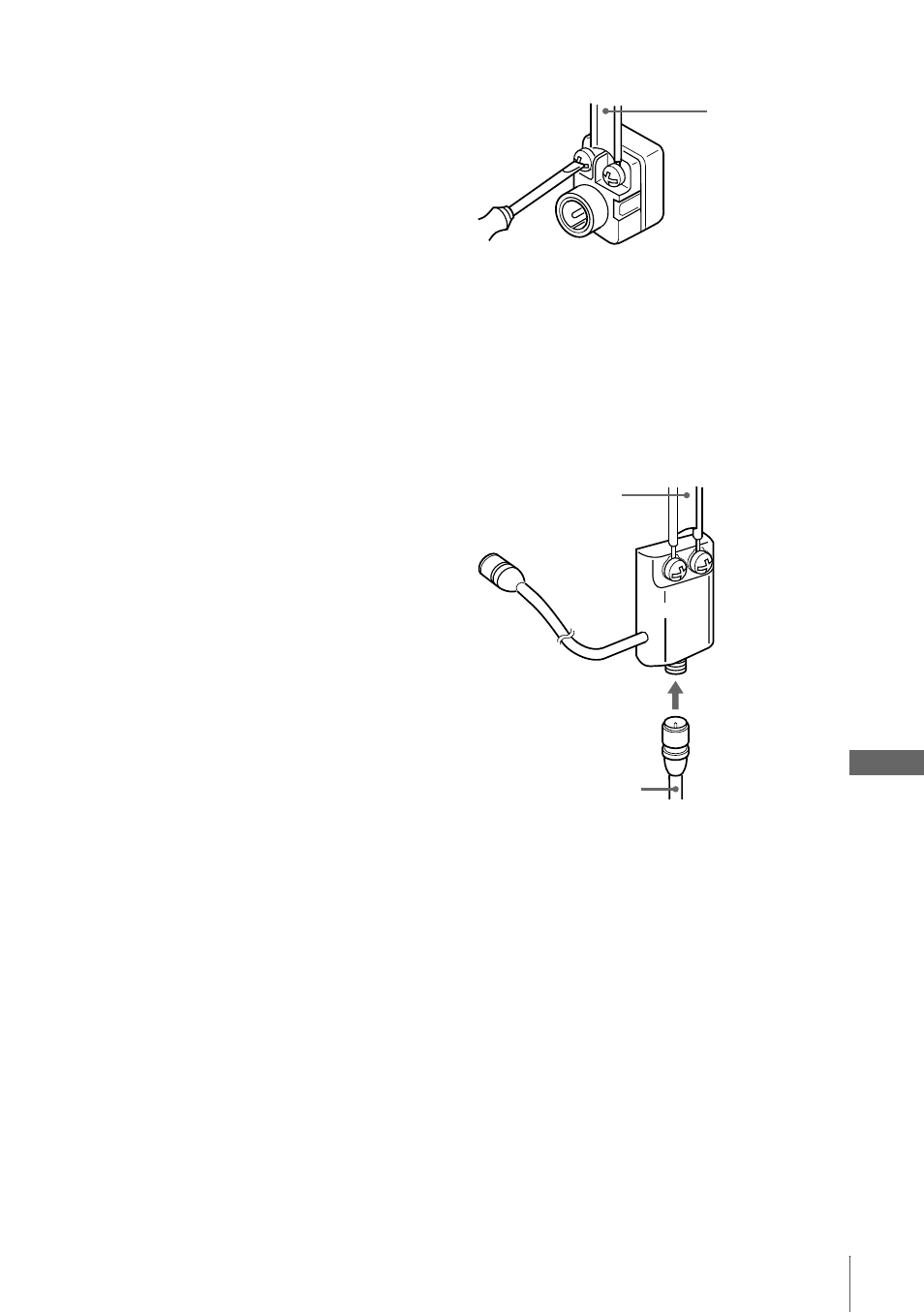 Attaching the external antenna connector, Attaching a uhf/vhf band mixer | Sony SLV-D100 User Manual | Page 89 / 104