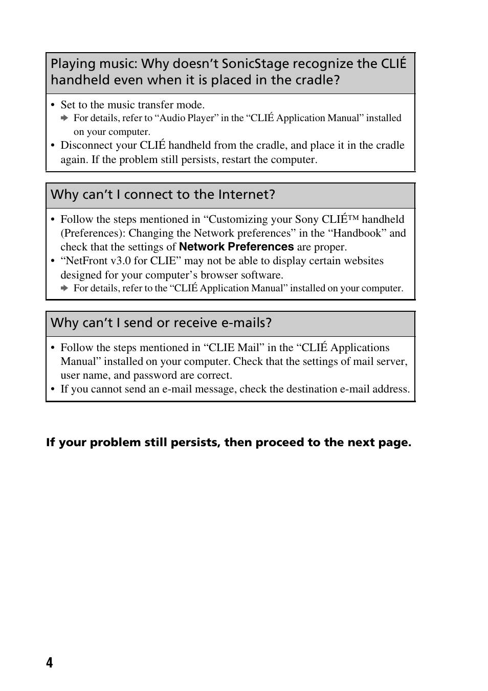 Sony PEG-TG50 User Manual | Page 4 / 56