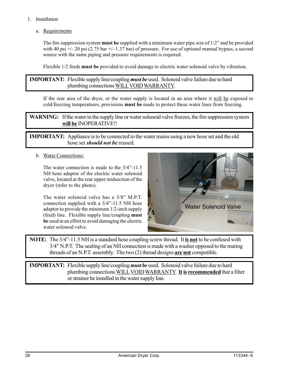 American Dryer Corp. ML-82 III User Manual | Page 30 / 46