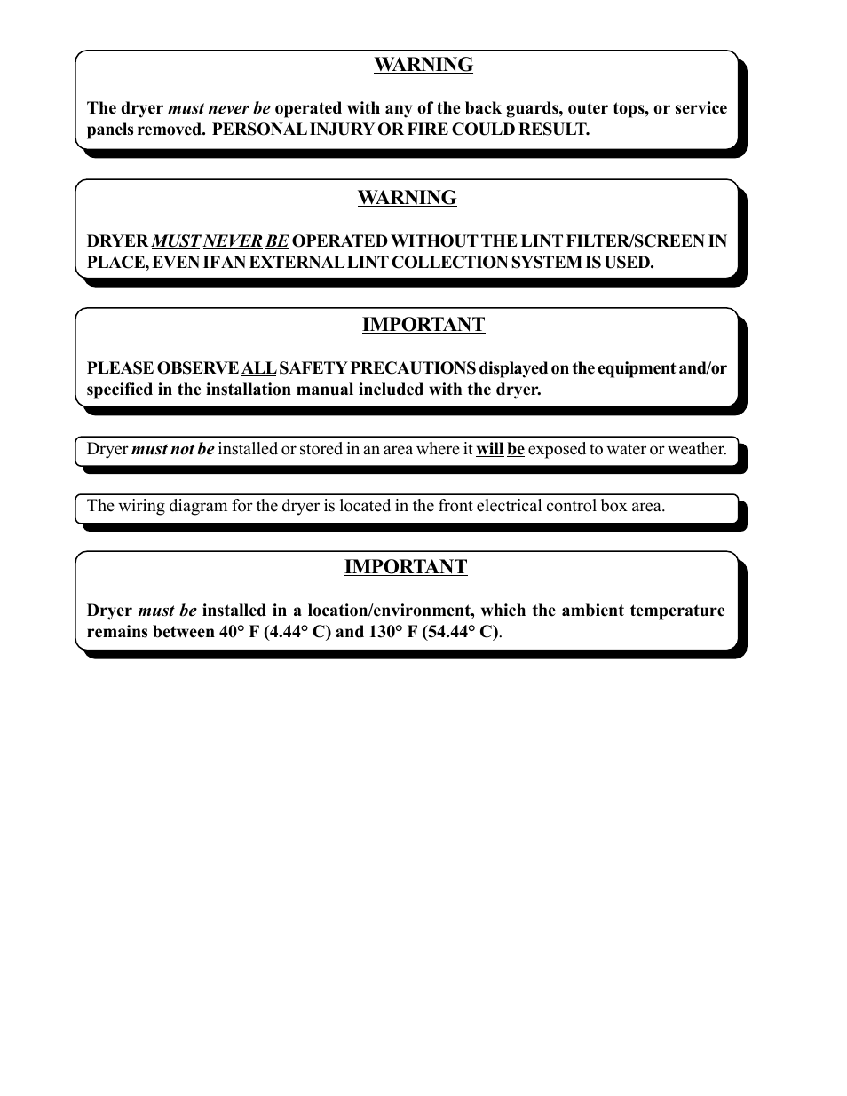 American Dryer Corp. ML-82 III User Manual | Page 4 / 46