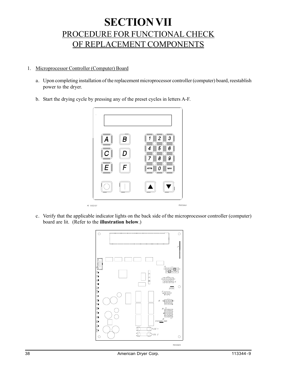 American Dryer Corp. ML-82 III User Manual | Page 42 / 46