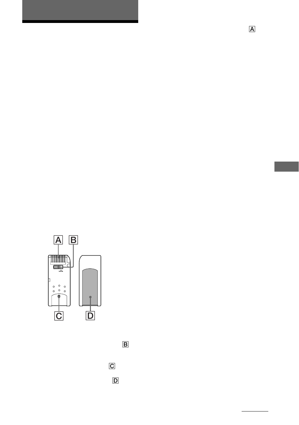 Other information, Precautions, A b c d | Sony NW-MS11 User Manual | Page 23 / 36