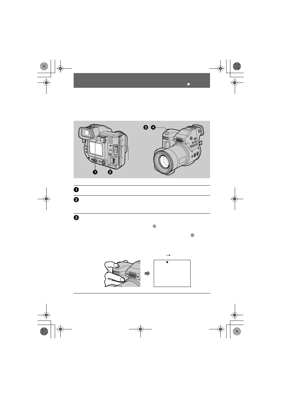 Recording still images, B recording, Basic operations | Sony MVC-FD97 User Manual | Page 18 / 92