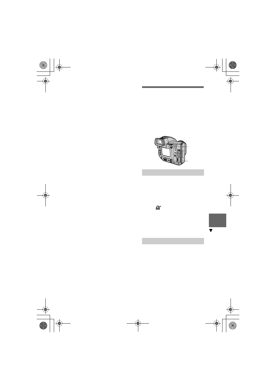 Selecting still images to print (print mark), Selecting still images to print, Print mark) | Sony MVC-FD97 User Manual | Page 71 / 92