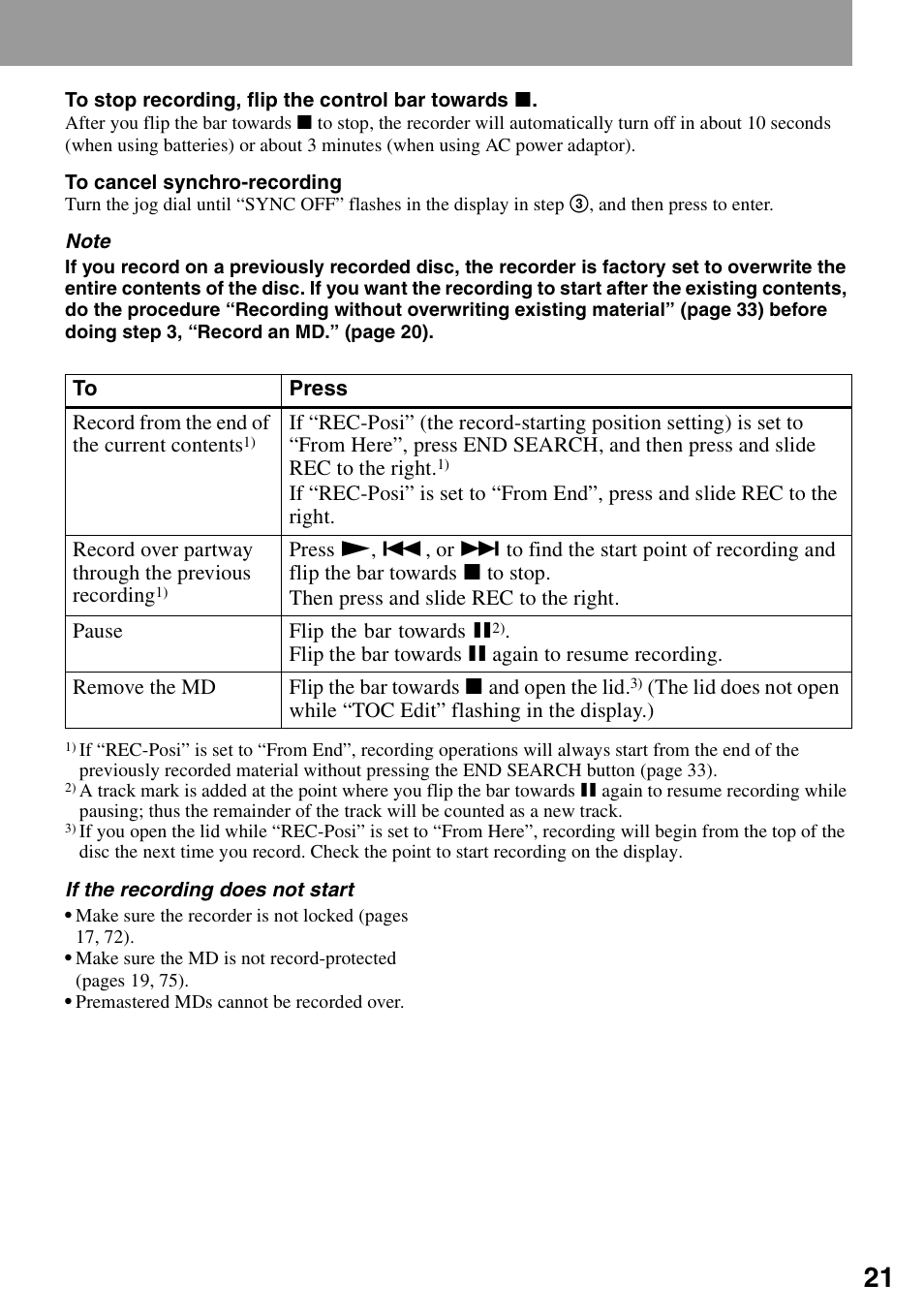 Sony MZ-N1 User Manual | Page 21 / 96