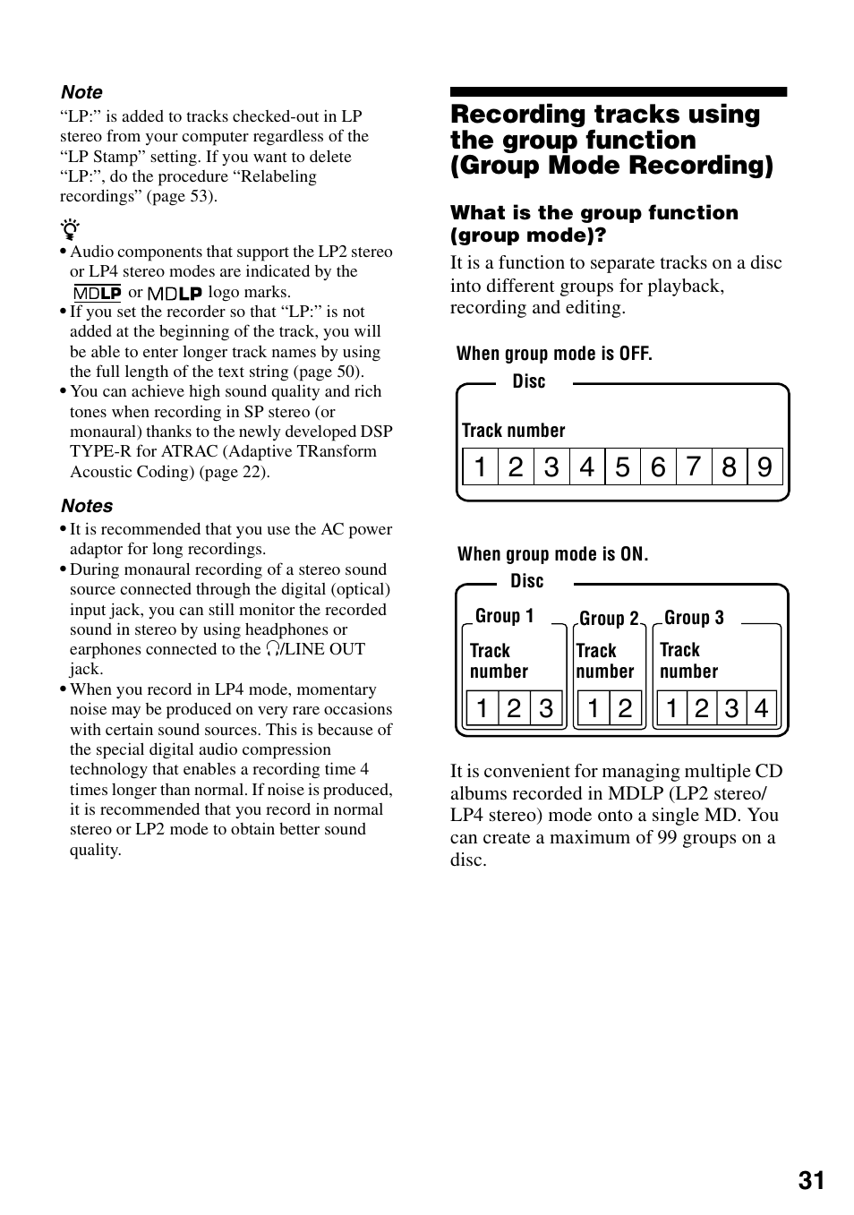 Sony MZ-N1 User Manual | Page 31 / 96
