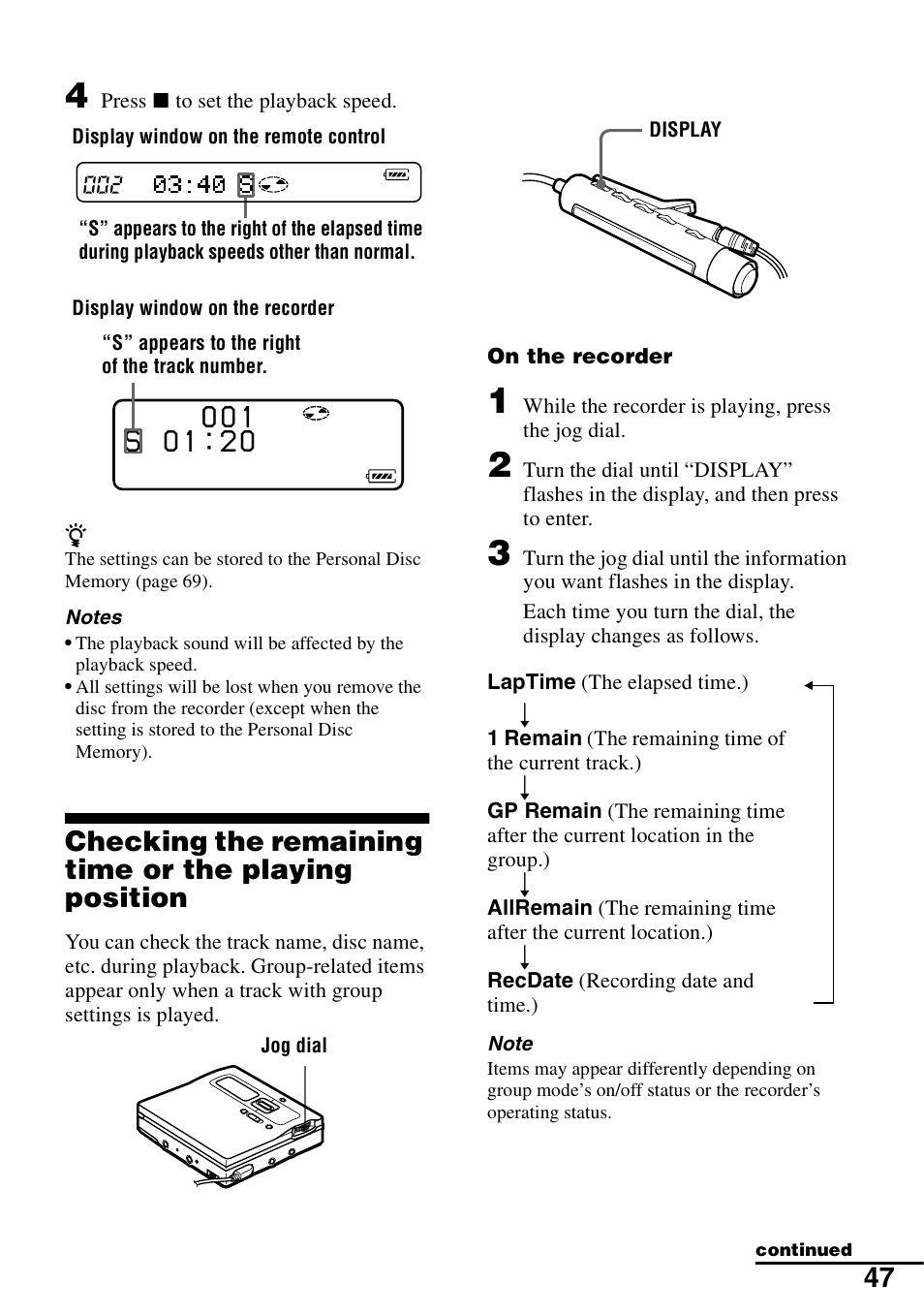 Sony MZ-N1 User Manual | Page 47 / 96