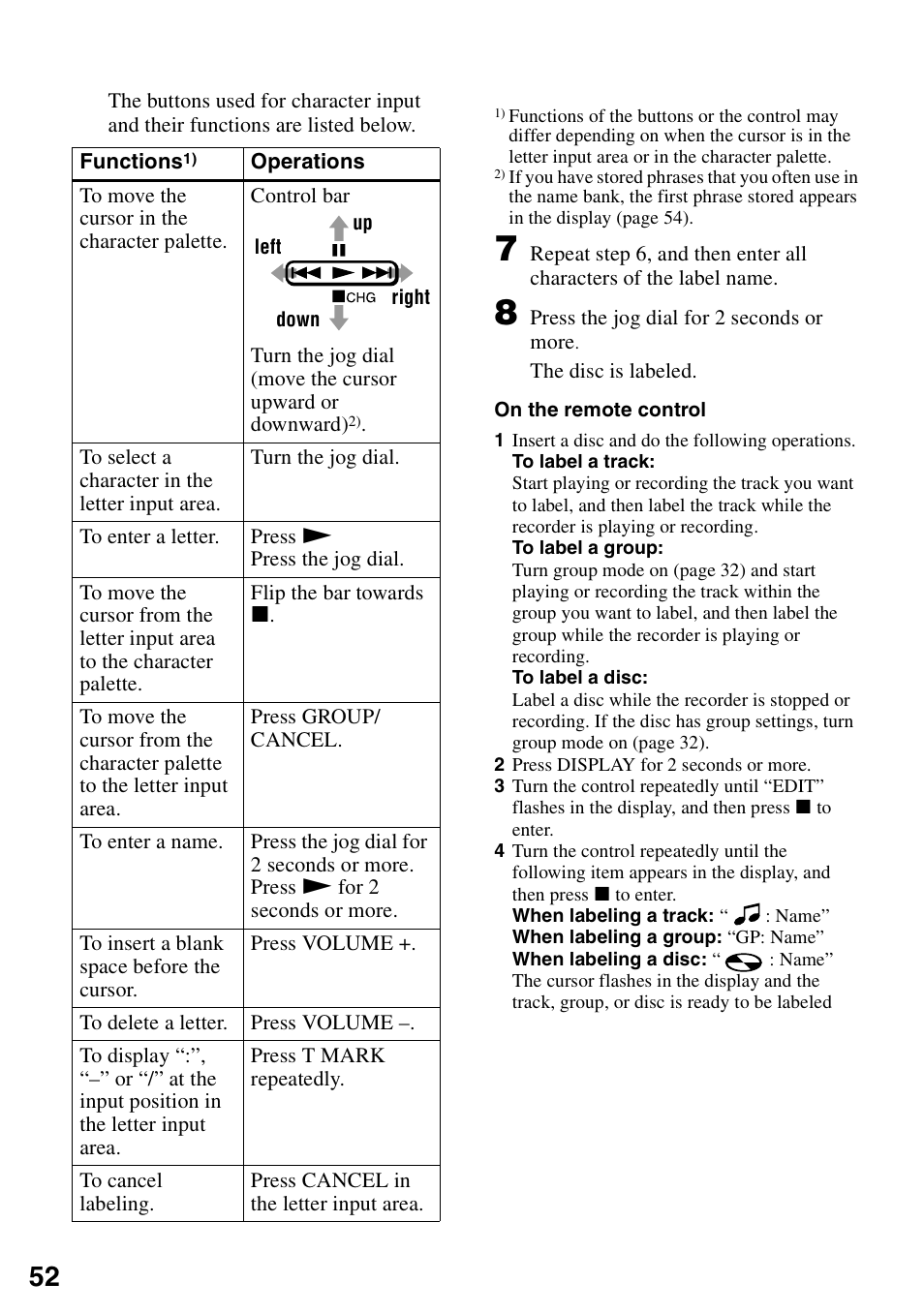 Sony MZ-N1 User Manual | Page 52 / 96