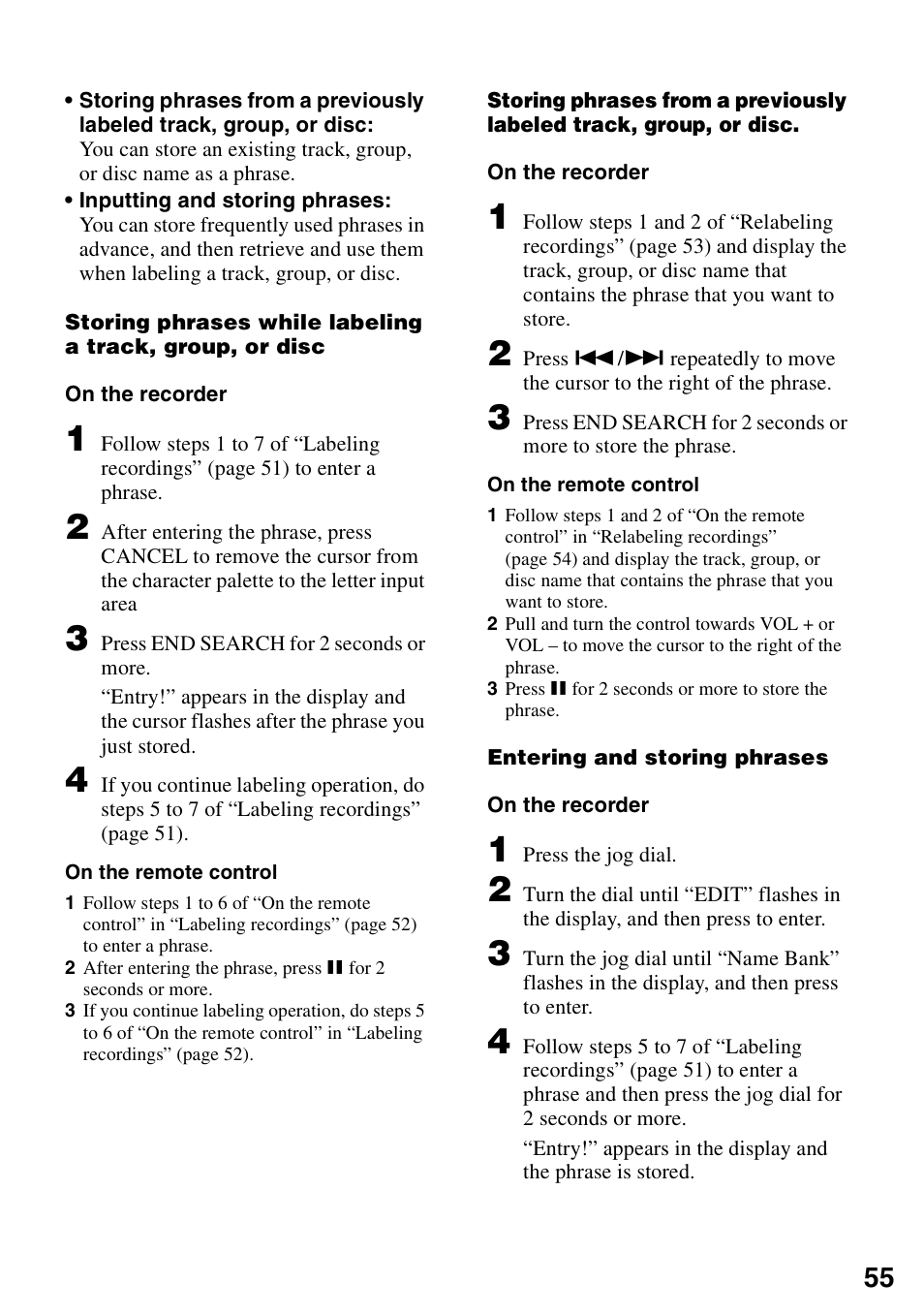 Sony MZ-N1 User Manual | Page 55 / 96