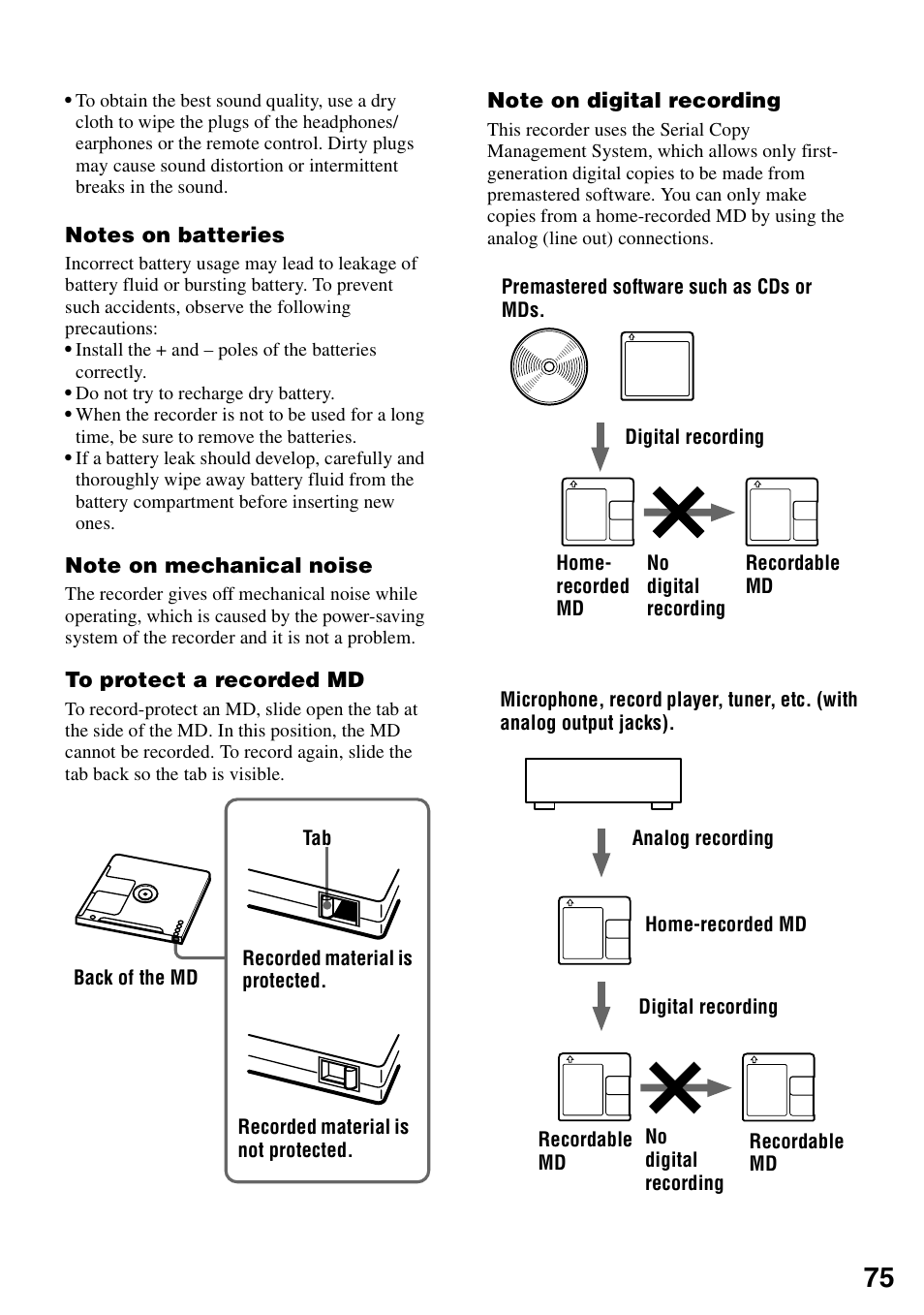 Sony MZ-N1 User Manual | Page 75 / 96