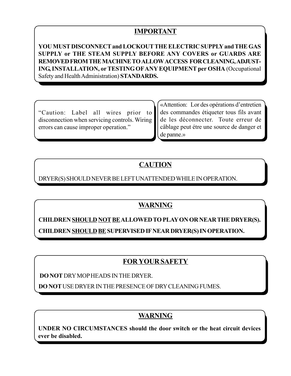 American Dryer Corp. ML-75HS User Manual | Page 3 / 56