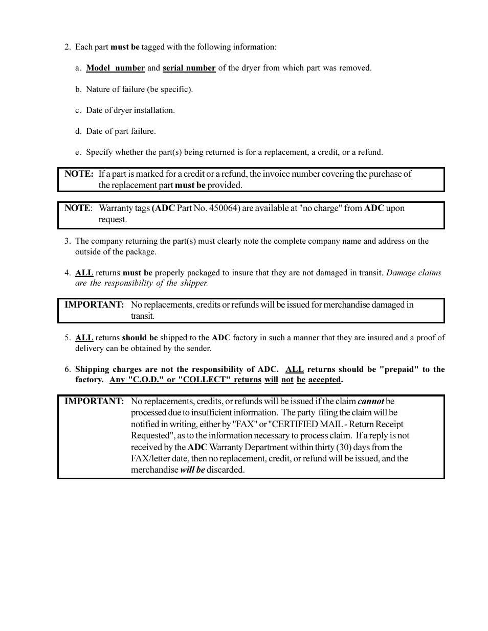 American Dryer Corp. ML-75HS User Manual | Page 47 / 56
