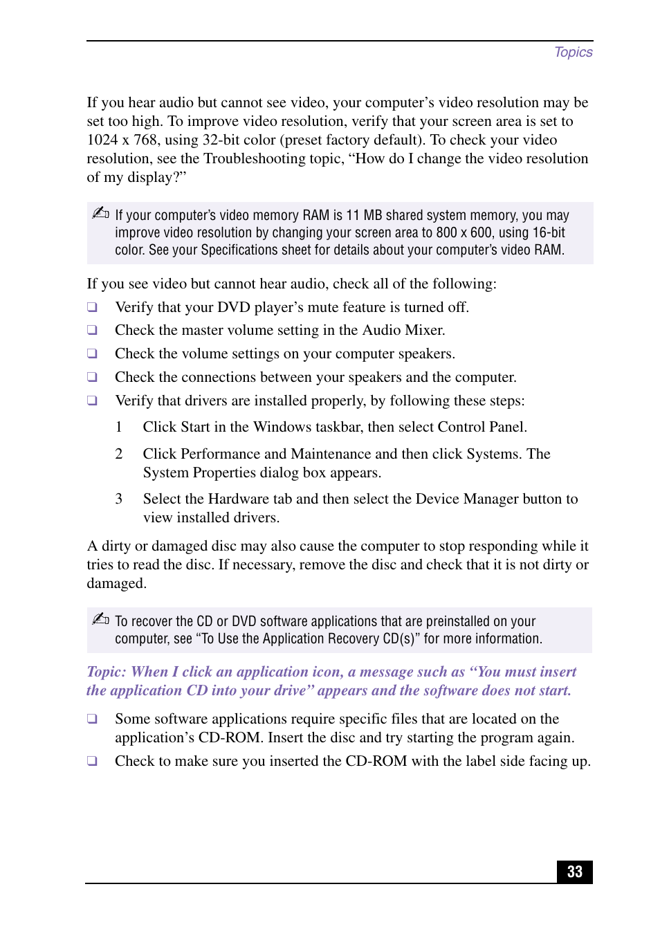 Sony PCV-RX540 User Manual | Page 33 / 56