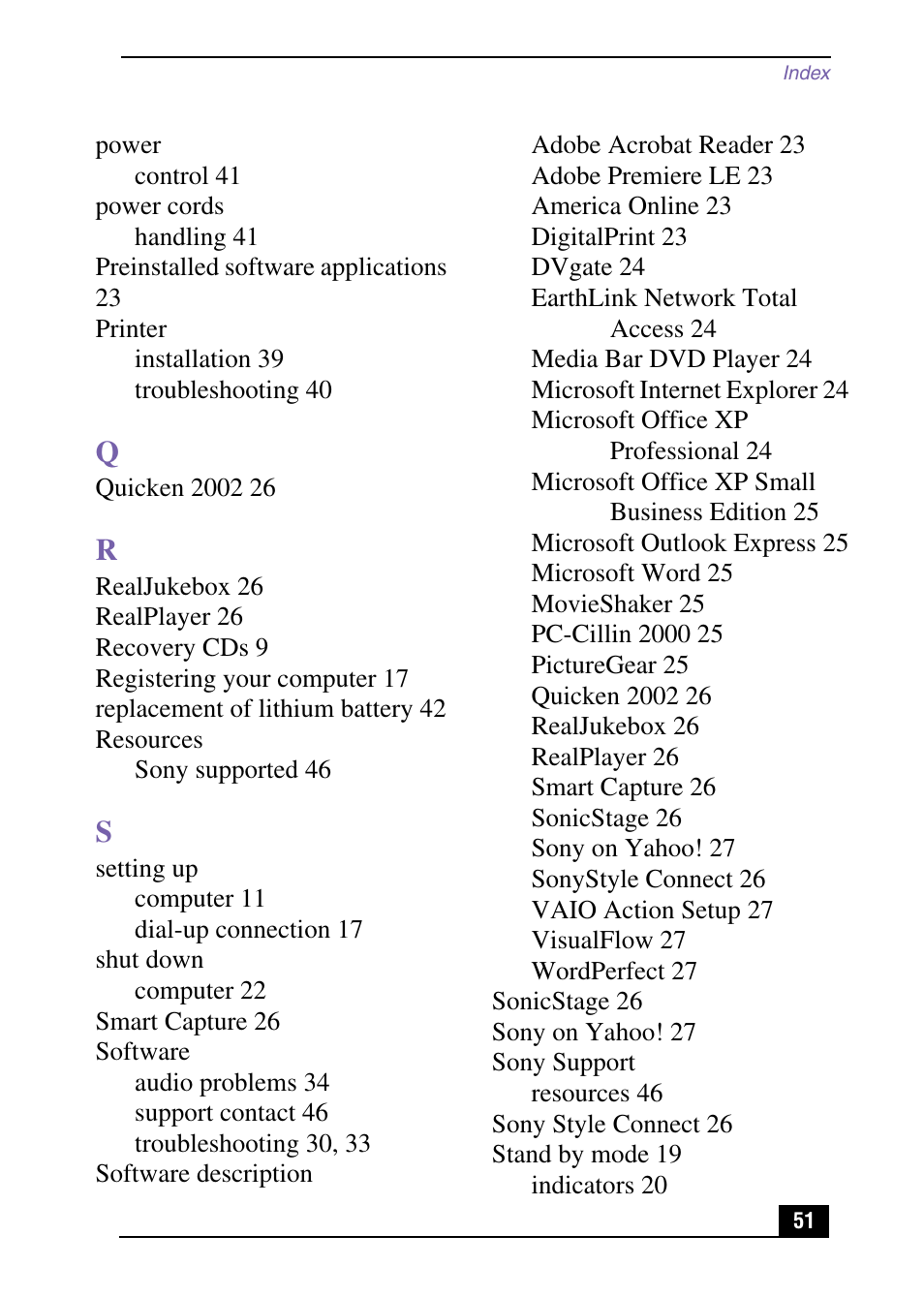 Sony PCV-RX540 User Manual | Page 51 / 56