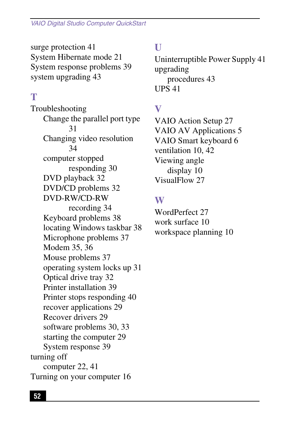 Sony PCV-RX540 User Manual | Page 52 / 56