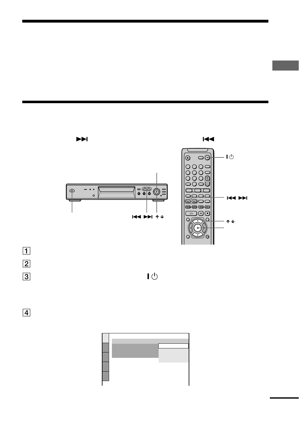 Step 3: connecting the power cord, Step 4: quick setup, S (25) | Hook ups, 4press enter without inserting a disc | Sony DVP-NS400D User Manual | Page 25 / 88