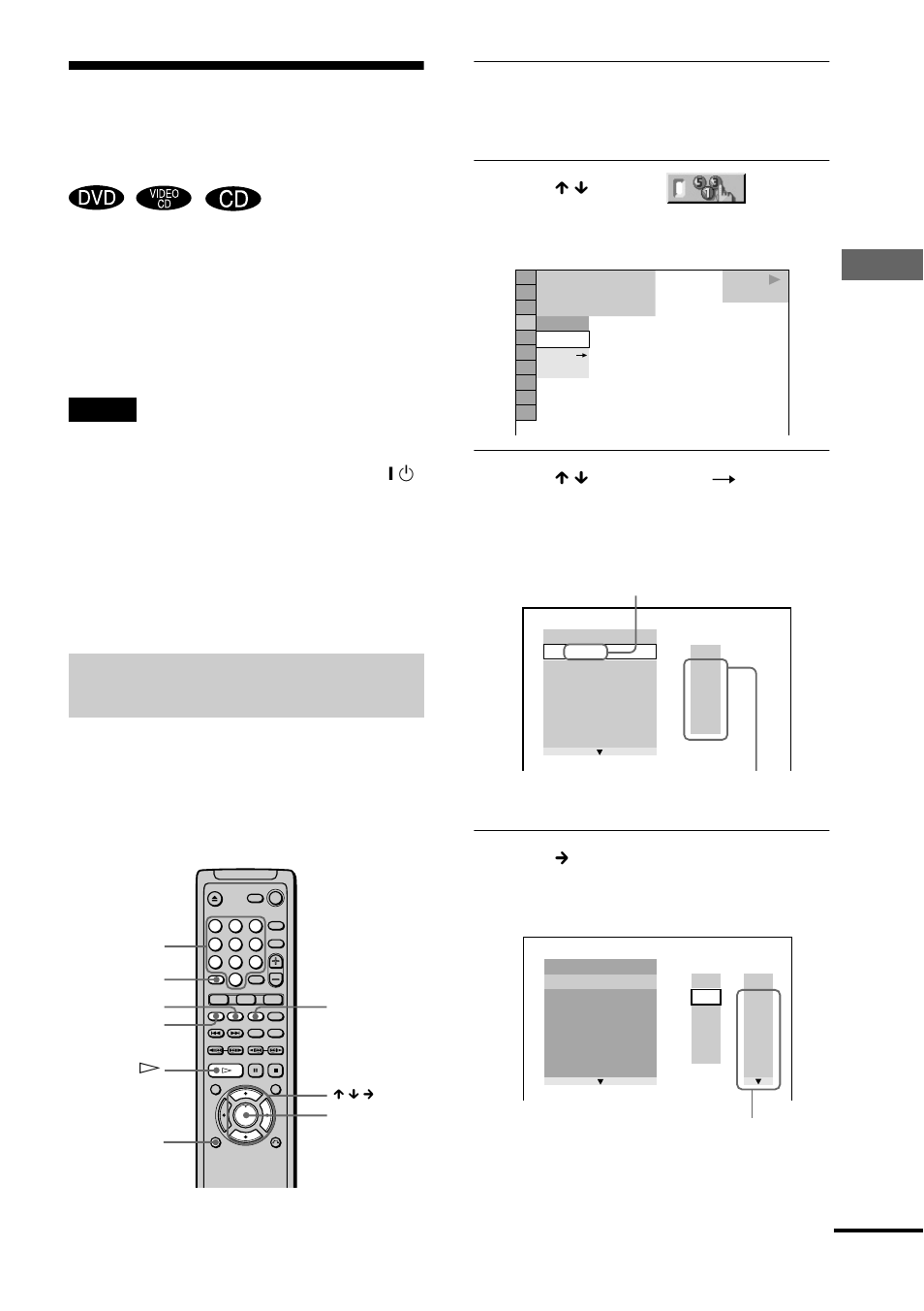 Creating your own program (program play), Peat play), Various play mode functions | Play in g disc s | Sony DVP-NS400D User Manual | Page 35 / 88