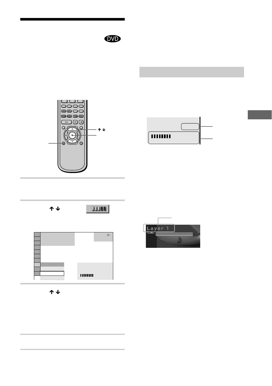 Checking the play information (advanced), Displays of each item, Checking the play information | Sony DVP-NS400D User Manual | Page 47 / 88