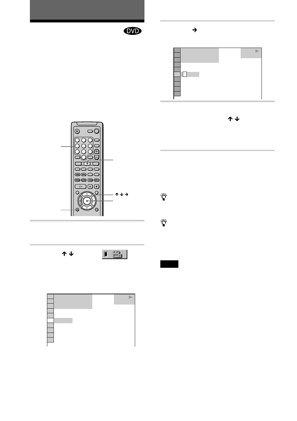 Enjoying movies, Changing the angles, Press display during playback | Press x / x to select (angle), Press c or enter | Sony DVP-NS400D User Manual | Page 54 / 88