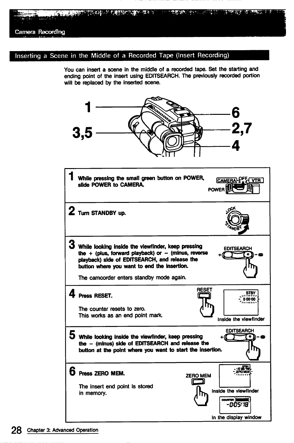 Sony CCD-TR9 User Manual | Page 28 / 72