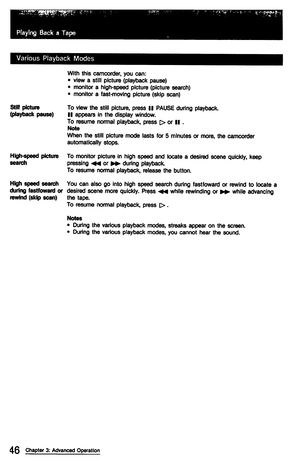 Sony CCD-TR9 User Manual | Page 46 / 72