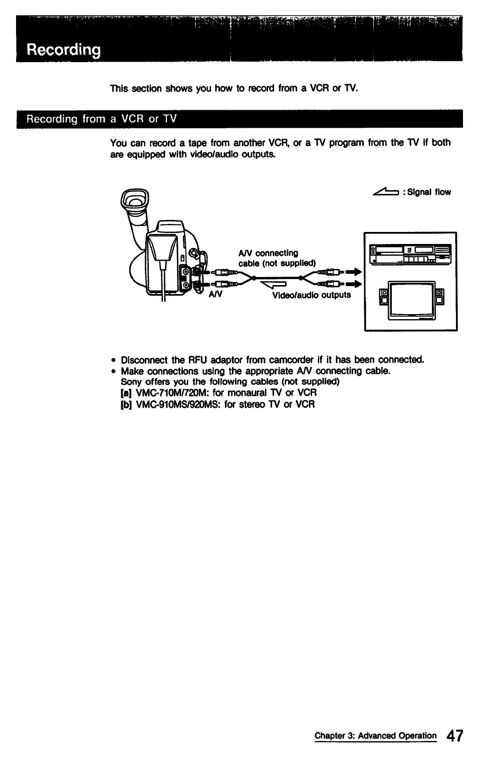Sony CCD-TR9 User Manual | Page 47 / 72