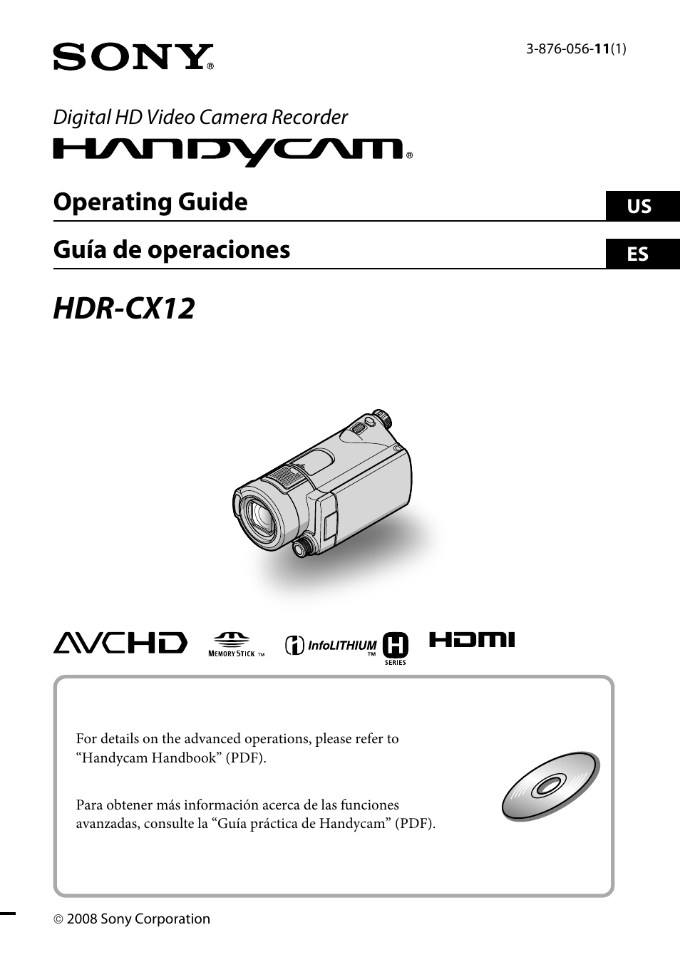 Sony HDR-CX12 User Manual | 72 pages