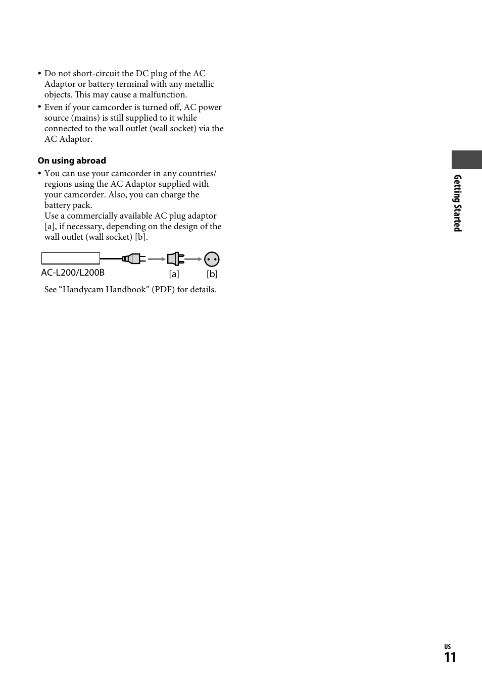 Sony HDR-CX12 User Manual | Page 11 / 72