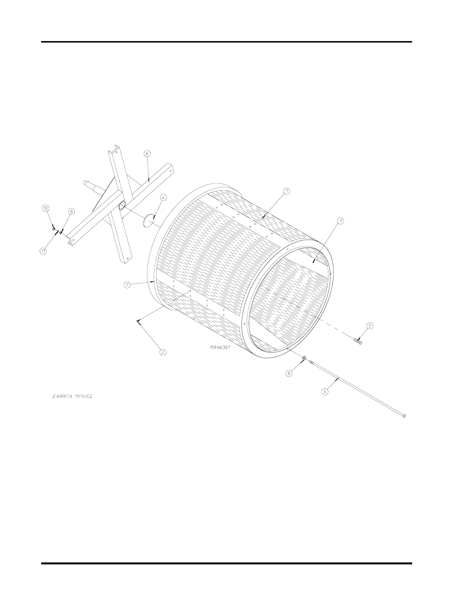 Basket (tumbler)/support assemblies , 15 | American Dryer Corp. ML-75 User Manual | Page 16 / 54