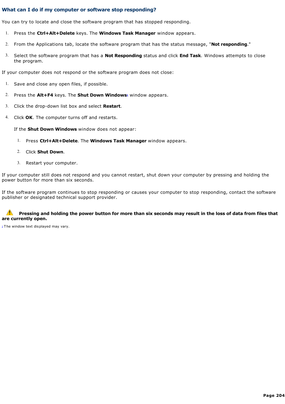Sony VGC-RA810G User Manual | Page 204 / 254