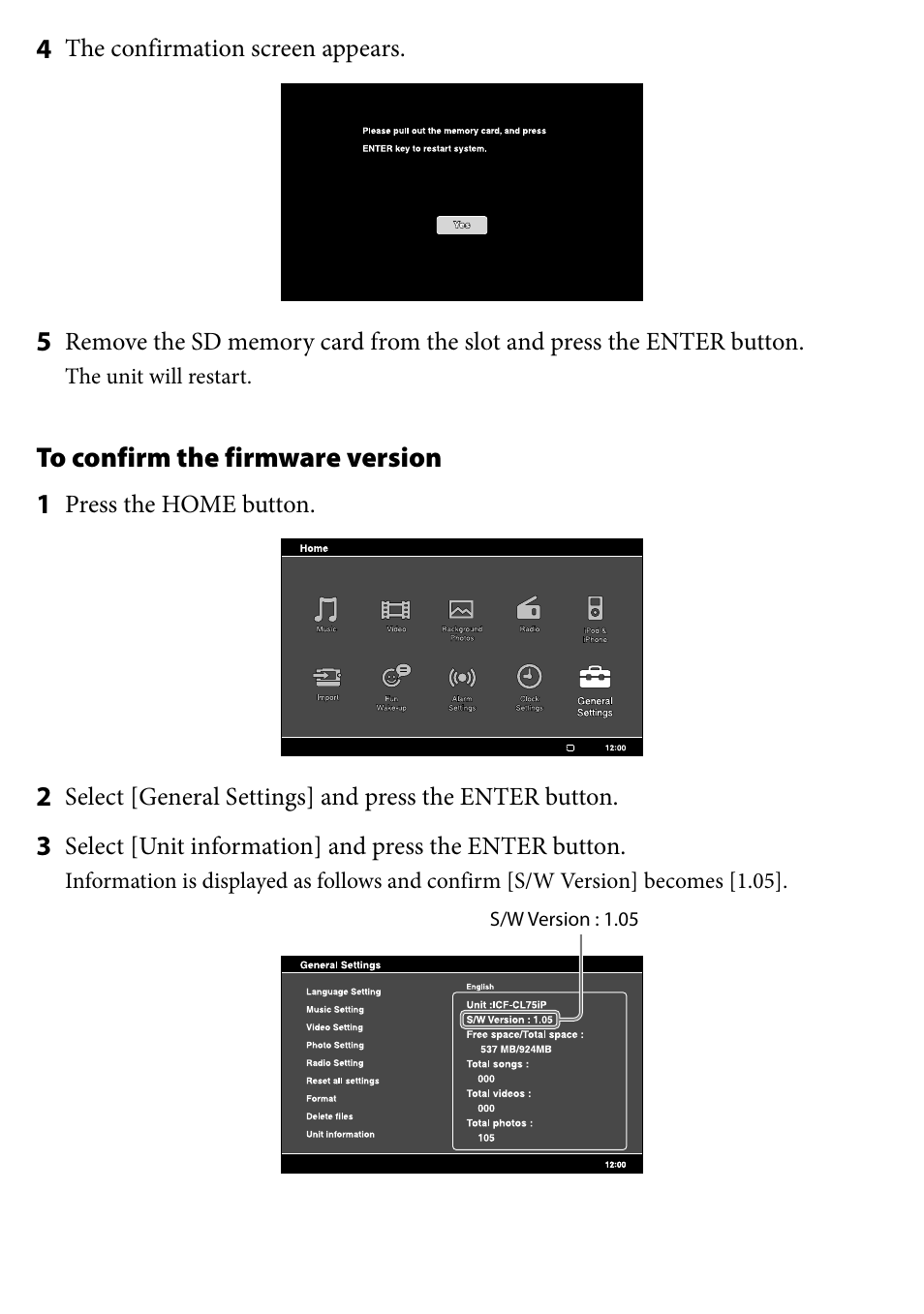 Sony ICF-CL75IP User Manual | Page 2 / 2
