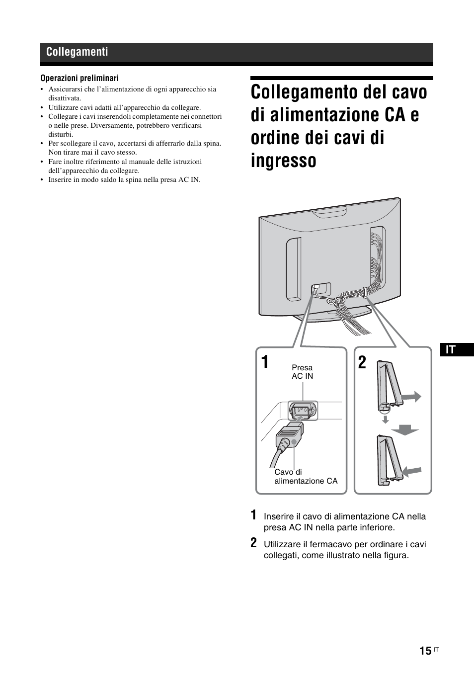 Collegamenti | Sony KLH-40X1 User Manual | Page 177 / 227