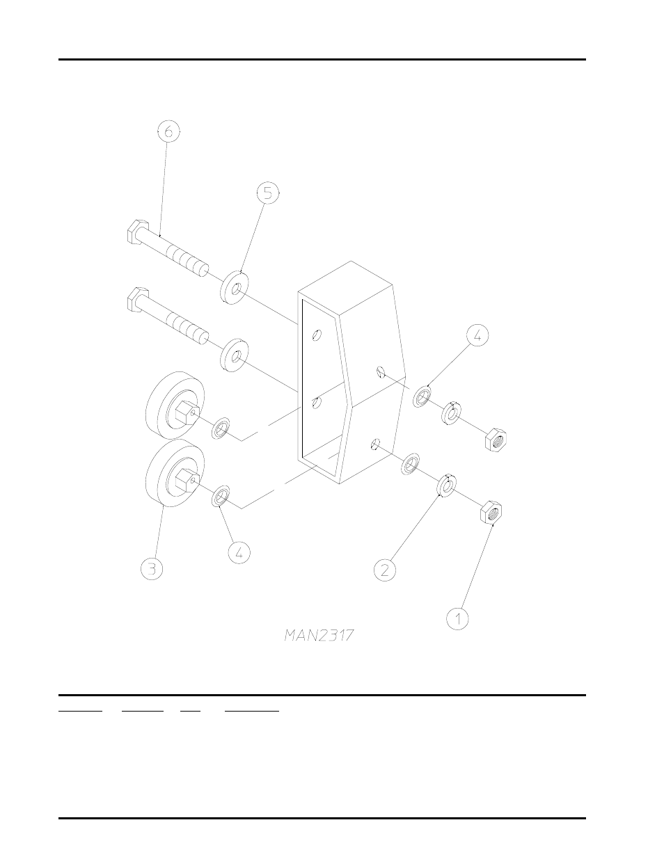 Basket (tumbler) retaining wheel mount assembly | American Dryer Corp. Phase 7 Gas/Steam ML-460 User Manual | Page 48 / 111