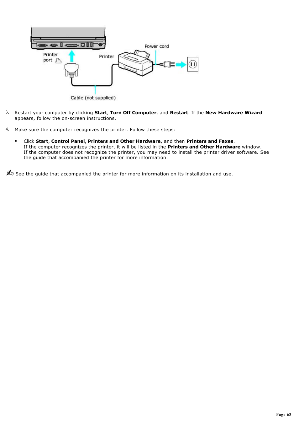 Sony PCG-V505ECP User Manual | Page 63 / 148