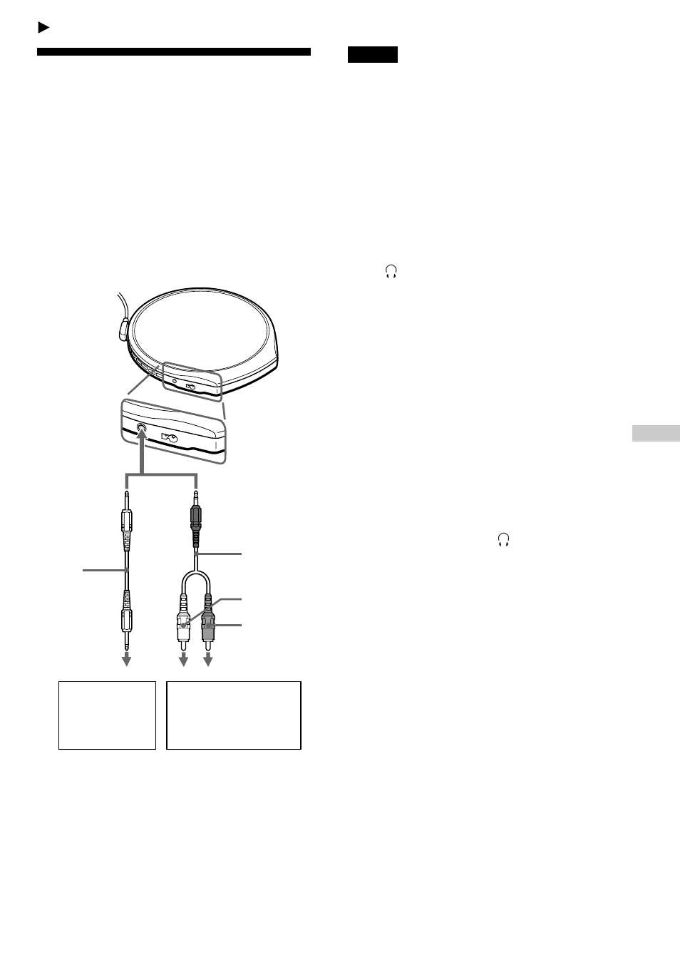 Connecting your cd player, Connecting a stereo system, 17 connecting a stereo system | Sony D-EJ925 User Manual | Page 17 / 28