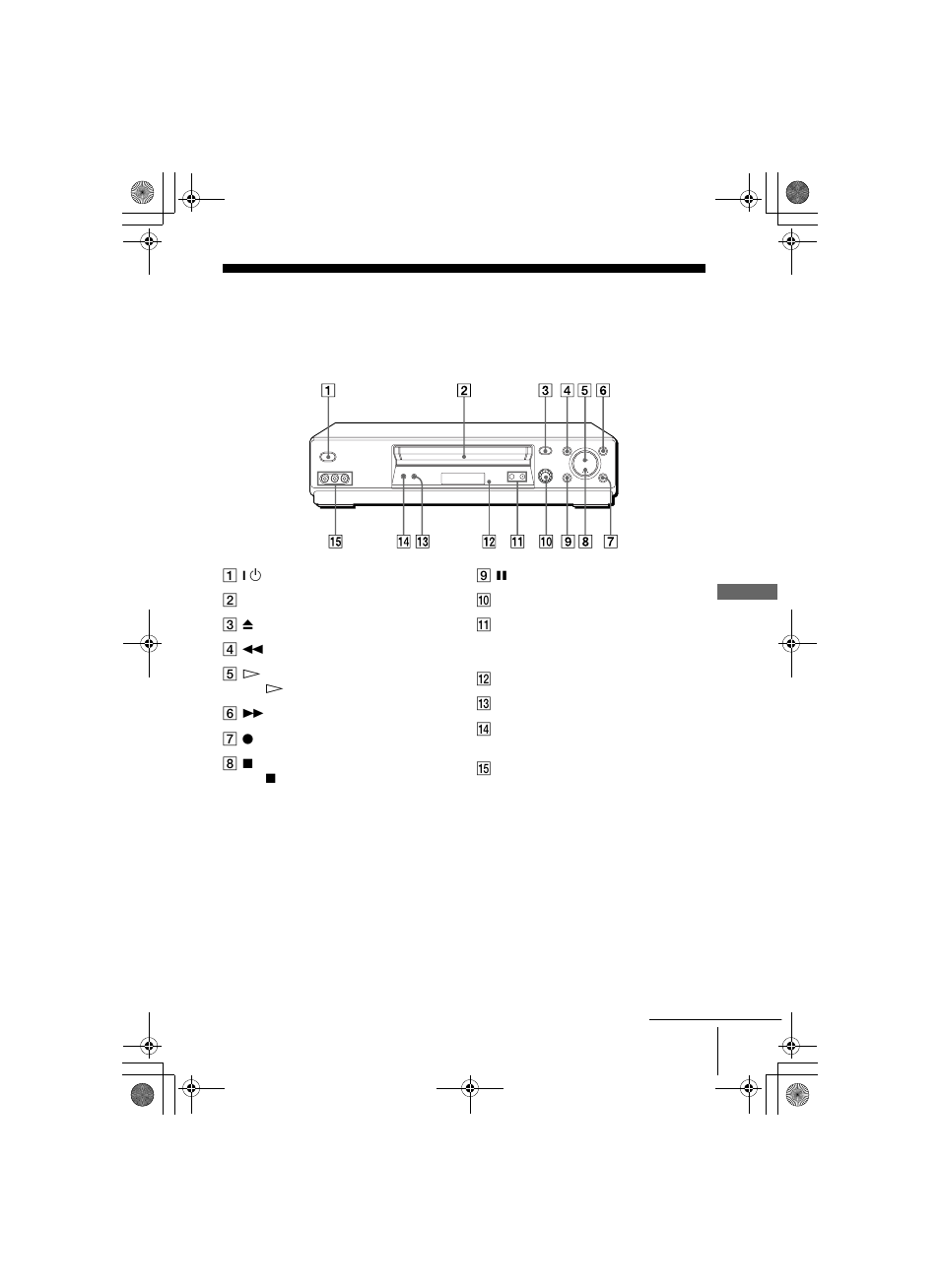 Index to parts and controls | Sony SLV-N99 User Manual | Page 97 / 103