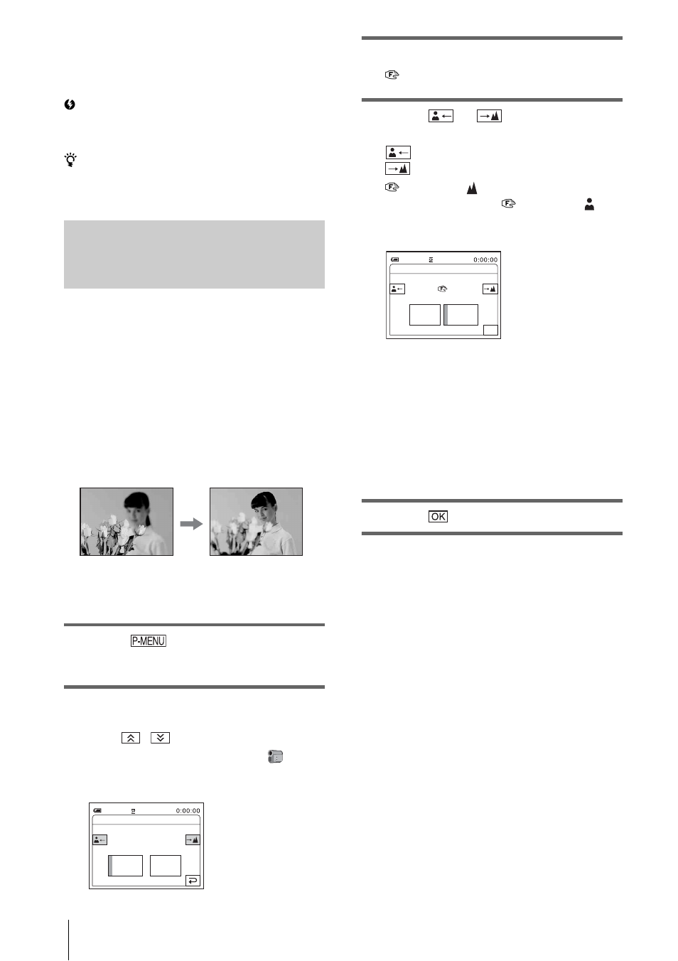 Adjusting the focus manually, 42 to adjust the focus automatically | Sony DCR-PC109 User Manual | Page 42 / 152