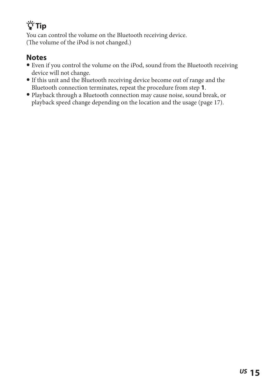 Sony TMR-BT8IP User Manual | Page 15 / 68