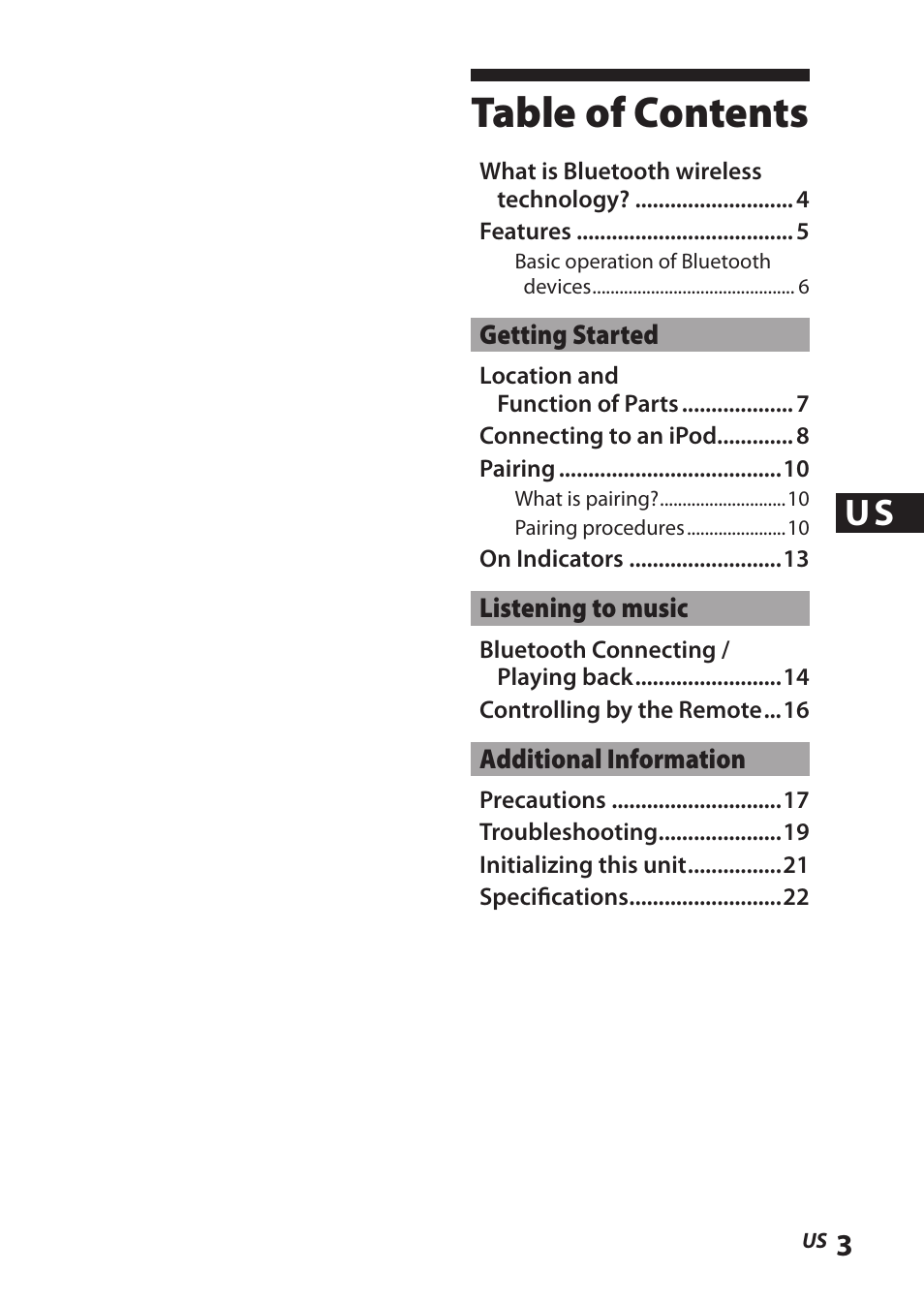 Sony TMR-BT8IP User Manual | Page 3 / 68