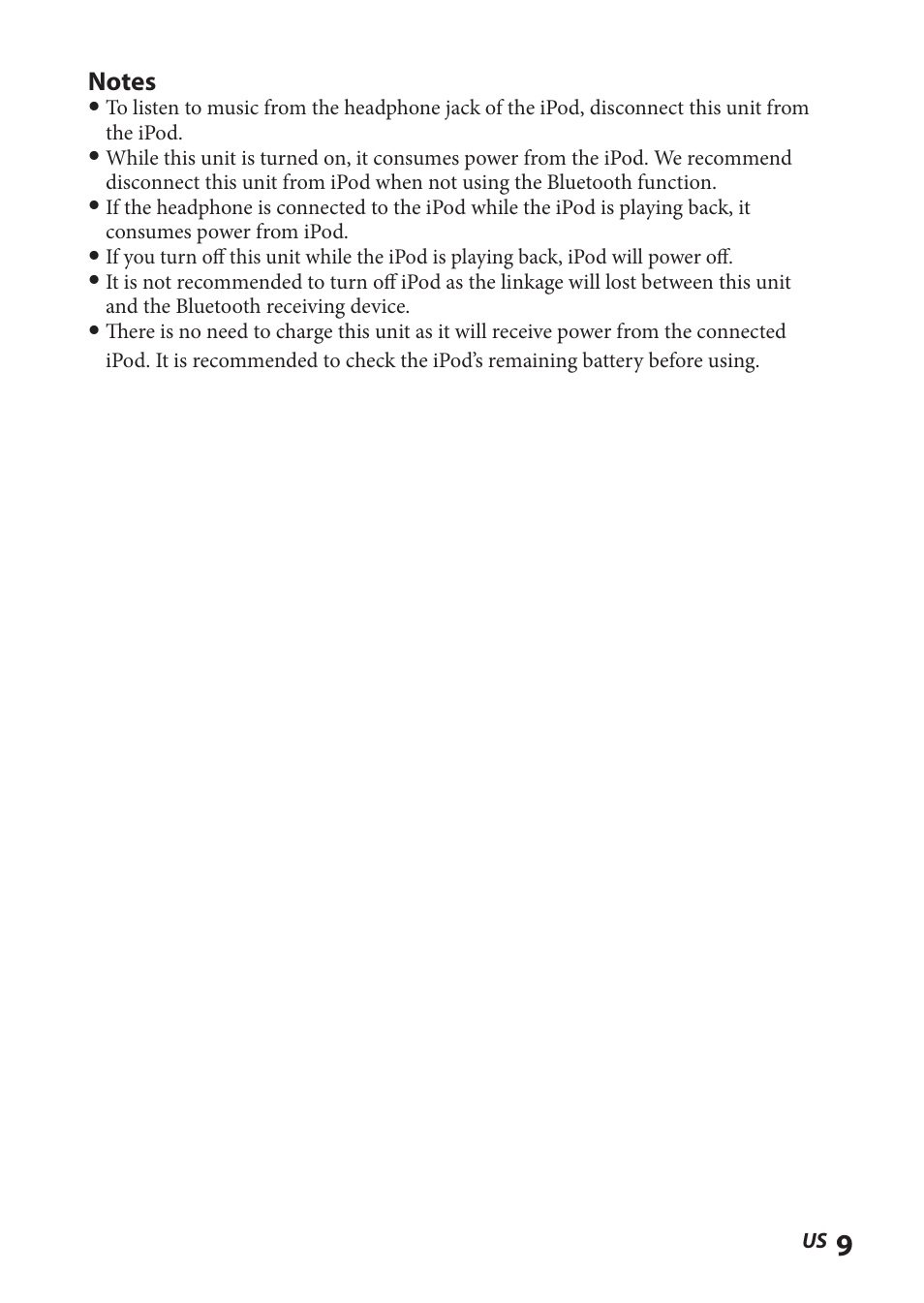Sony TMR-BT8IP User Manual | Page 9 / 68