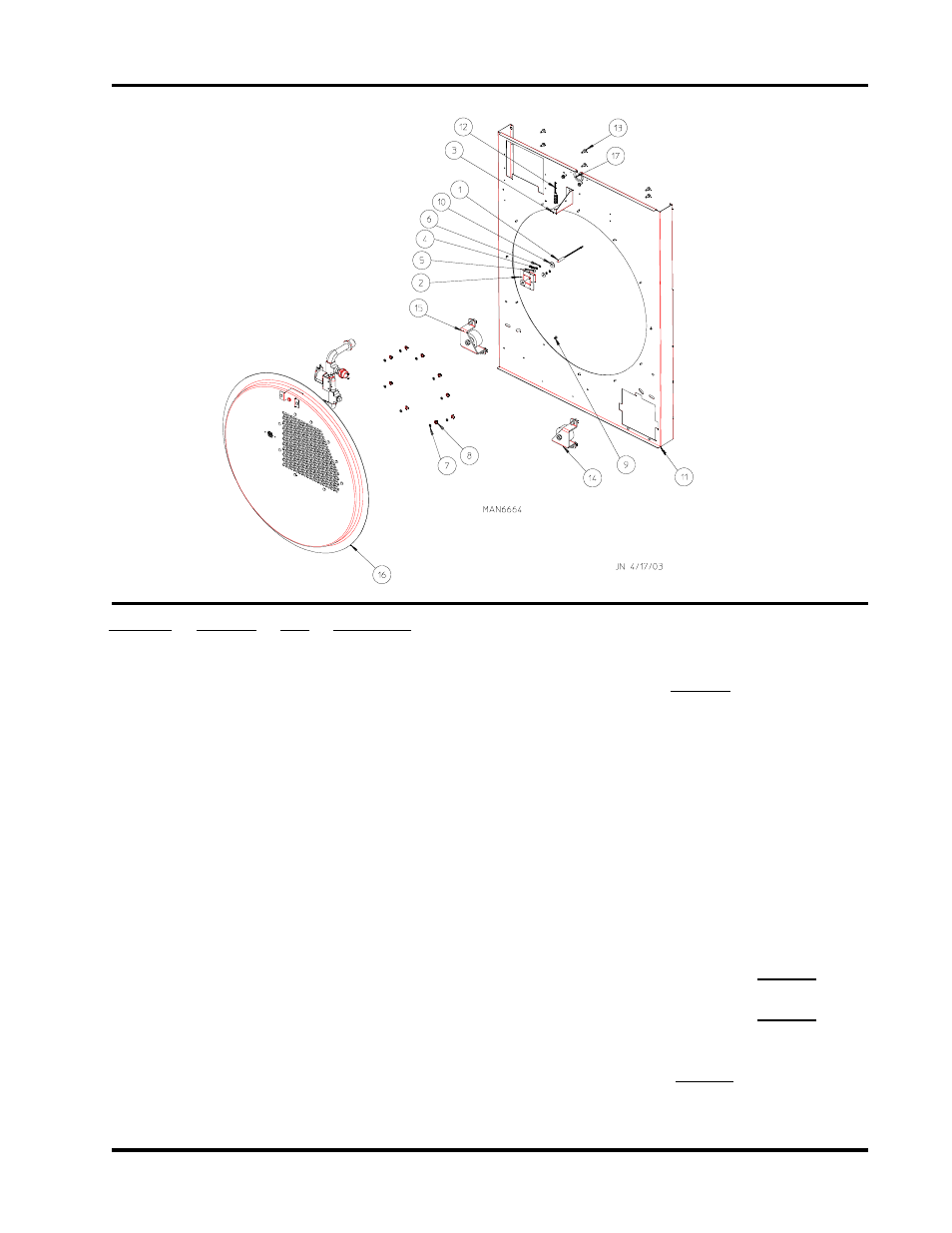 Rear support panel assembly | American Dryer Corp. CG20 User Manual | Page 13 / 32