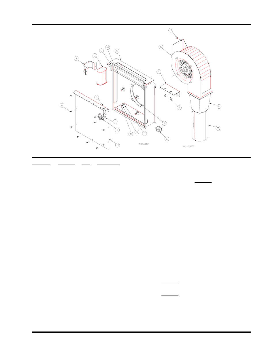 Lint box/blower motor assembly | American Dryer Corp. CG20 User Manual | Page 21 / 32