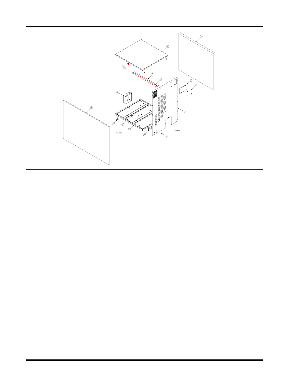 Base/top/sides/back guard assemblies | American Dryer Corp. CG20 User Manual | Page 28 / 32