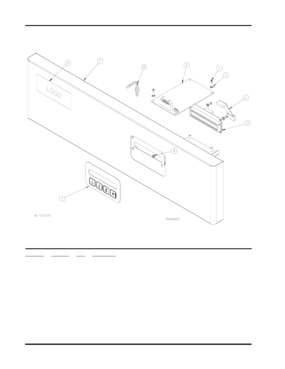 Phase 7 opl top panel assembly | American Dryer Corp. CG20 User Manual | Page 4 / 32